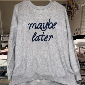 Oversized grey sweatshirt